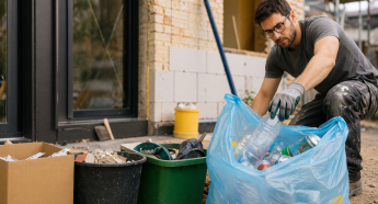 Zo sorteer je het afval op je werf