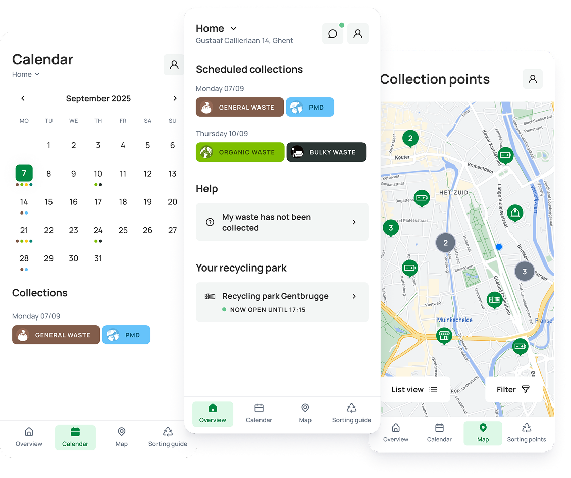 Recycle app mockup EN
